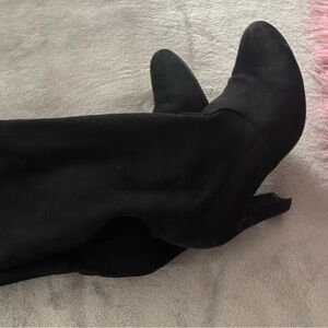 Steve Madden Black Over-the-Knee Suede Boots